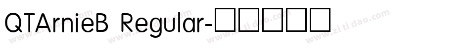 QTArnieB Regular字体转换